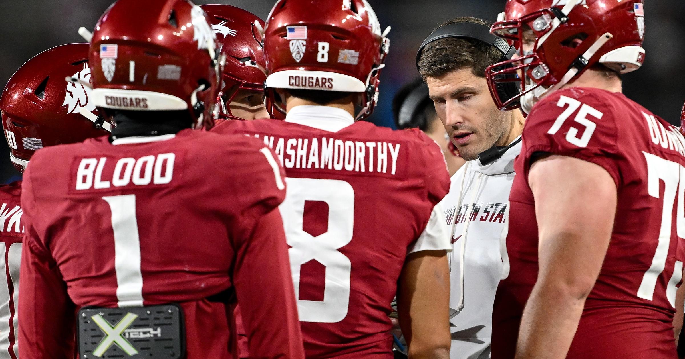 Moore's sideline bench talks get real after WSU's bowl hopes vanish