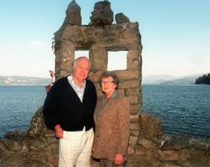 This 1997 SR file photo shows Harry Magnuson and his wife, Colleen at their home on Lake Coeur d'Alene. (Craig Buck / SR file photo)