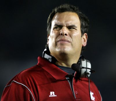 Paul Wulff has a vision for the future of WSU football. (Associated Press / The Spokesman-Review)