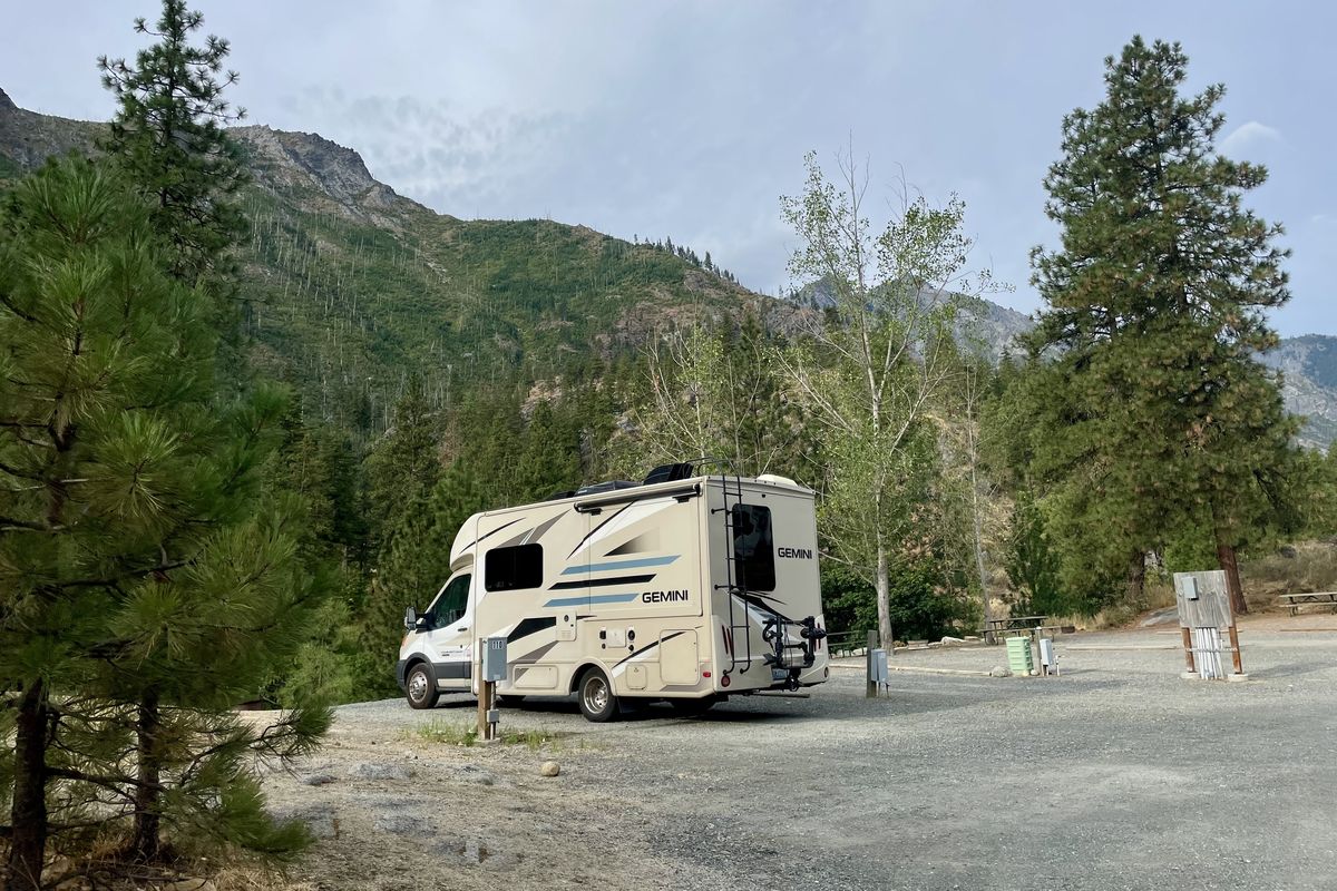 Camping at Icicle River RV Park near Leavenworth. (Leslie Kelly)
