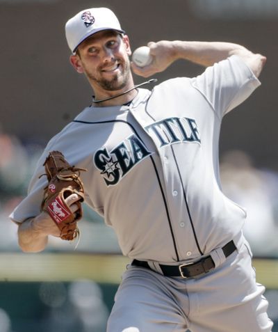 Cliff Lee pitched eight innings of one-run ball. (Associated Press)
