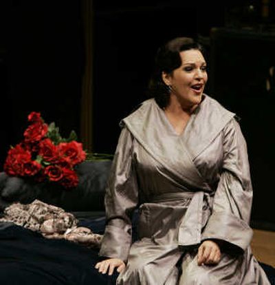 
Adrianne Pieczonka in the role of Arabella performs during a dress rehearsal for Richard Strauss' opera 