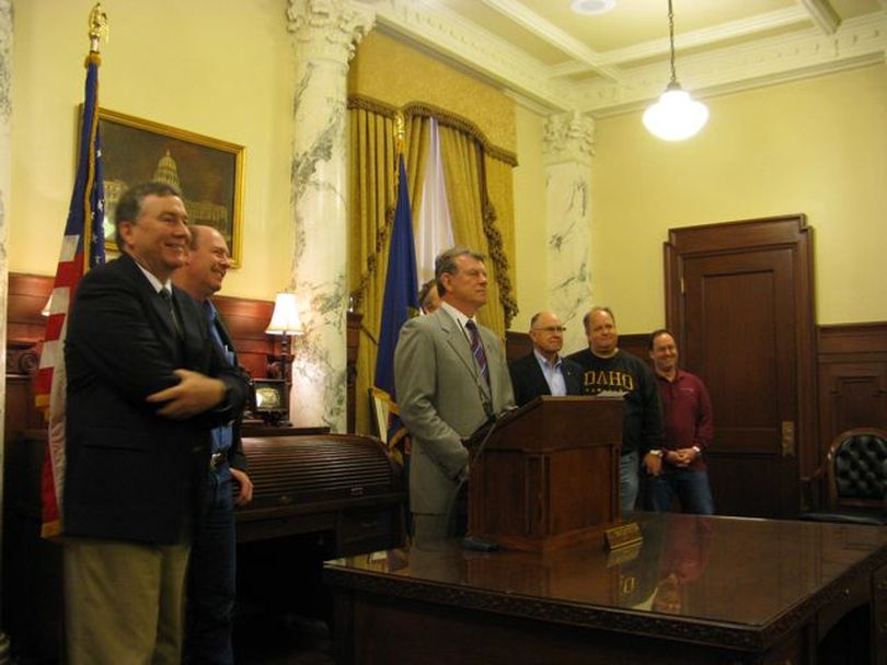 Gov. Butch Otter gives this year's legislative session an 'A' (Betsy Russell)