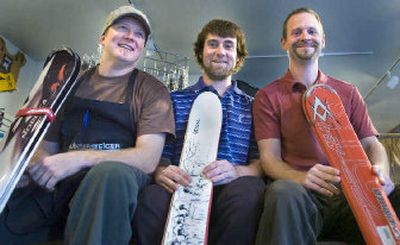 
From left, Ryan Rayniak, Brian Ellsworth and Brad Northrup work together at Spokane Alpine Haus and worked for years at Lou Lou's, which closed last year.
 (Christopher Anderson / The Spokesman-Review)