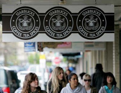 
Starbucks said Wednesday it has started selling $1 cups of coffee in Seattle. Associated Press
 (File Associated Press / The Spokesman-Review)