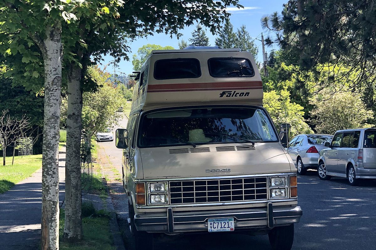 Many cities are making it harder for RVers to boondock, but this van found a nice spot in Bellingham. (Leslie Kelly)