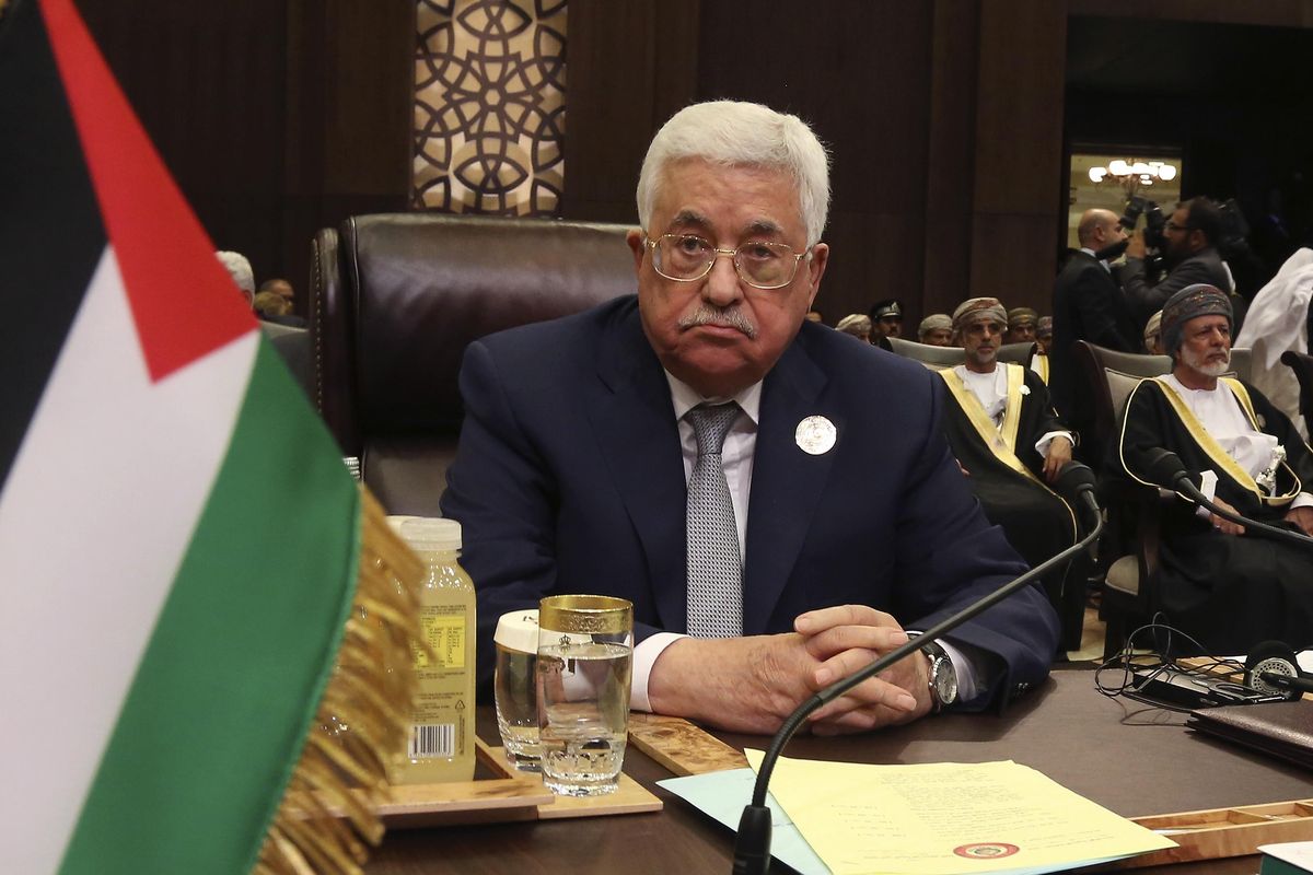 In this March 29, 2017, file photo, Palestinian President Mahmoud Abbas attends the Arab League summit, at the Dead Sea, Jordan. (Raad Adayleh / Associated Press)
