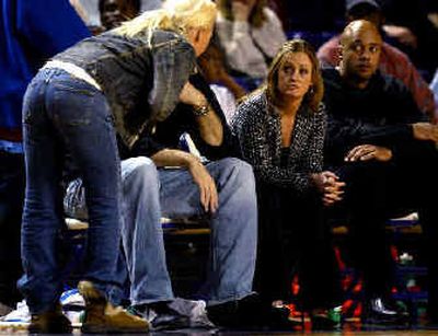 
Co-owner Sally Anthony, left, yells at Nashville Rhythm coach Ashley McElhiney.
 (Associated Press / The Spokesman-Review)