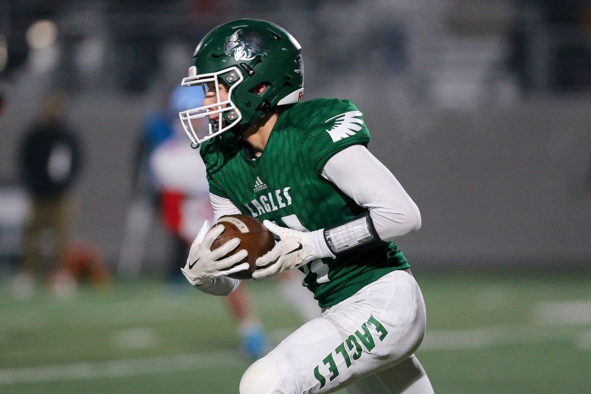 Lakeside’s Hiro Patterson carries the ball during a State 1A quarterfinal game against Freeman at Union Stadium on Friday.  (Cheryl Nichols/THE SPOKESMAN-REVIEW)