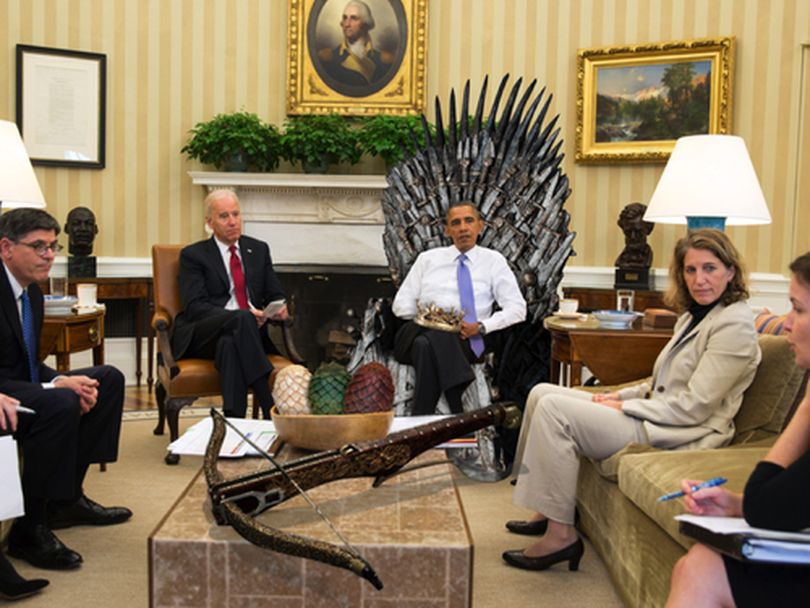 This photo from the White House is photoshopped shows President Obama on the 