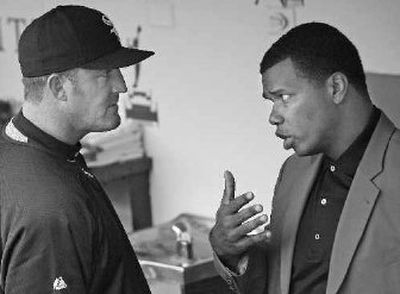 
 GM Kenny Williams (right) is miffed with White Sox bullpen. 
 (Associated Press / The Spokesman-Review)