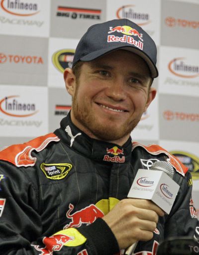 Brian Vickers has grown weary of  questions about his feud with Kyle Busch.  (Associated Press / The Spokesman-Review)