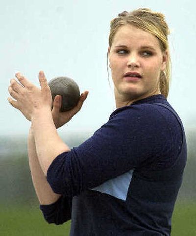 
Kaitie Poston of Bonners Ferry is the defending 3A state champ in the shot put and discus.
 (File / The Spokesman-Review)