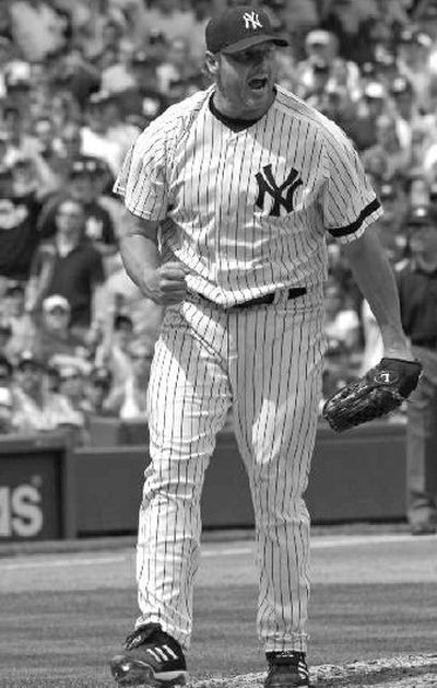 
Roger Clemens pumped up the Yankees with six solid innings. 
 (Associated Press / The Spokesman-Review)