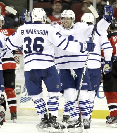 Maple Leafs LW Joffrey Lupul netted hat trick in Toronto’s 5-3 win over New Jersey Devils.