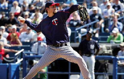 
The Twins  may get injured starting pitcher Brad Radke back this week. 
 (Associated Press / The Spokesman-Review)