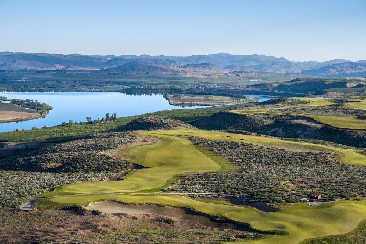 Gamble Sands, which opened in 2014, is a scenic links course with panoramic vistas above the Columbia River. Construction has begun on a second 18-hole course on the property.  (Courtesy photo )