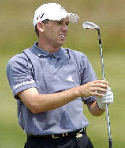 
Sergio Garcia, practicing Wednesday at Shinnecock Hills Golf Club, tops the list of potential first-time winners of a major.
 (Associated Press / The Spokesman-Review)