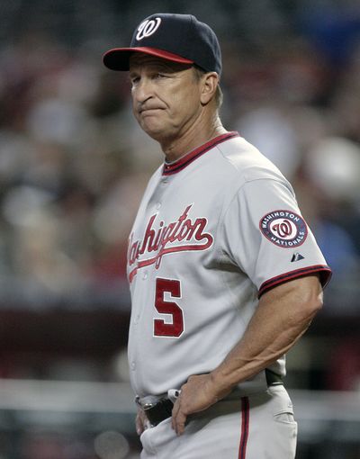 Washington Nationals manager Jim Riggleman resigned on Thursday, just shortly after the Nationals completed a three-game sweep of the Seattle Mariners. (Associated Press)