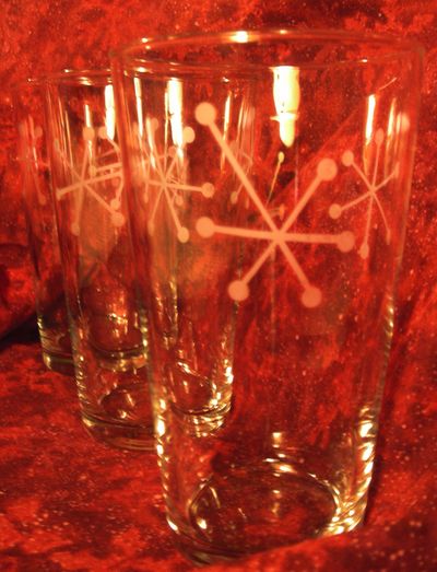 Etched glassware is just one of the projects you will learn to make in Dwell Well's 12 Days of Holiday Crafts. Check back in the next week for step-by-step instructions. (Ethan Wolcott)