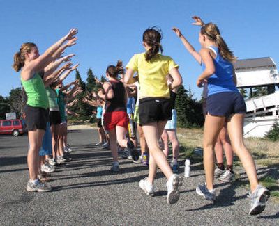
Lewis and Clark High School runners are among the many groups that use Mount Spokane State Park.
 (Rich Landers / The Spokesman-Review)