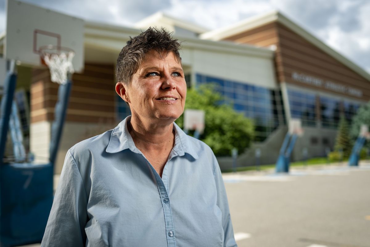 Former State B basketball legend Tammy Tibbles will be inducted in to the Hooptown Hall of Fame on Wednesday. She graduated from Gonzaga University as the school’s all-time leading scorer and was one of Spokane’s first female firefighters.  (Colin Mulvany/The Spokesman-Review)