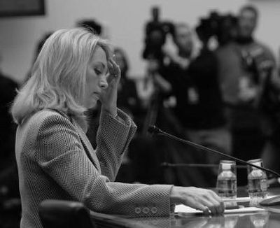 
Former CIA operative Valerie Plame testifies  before the House Oversight and Government Reform Committee on Friday. 
 (Associated Press / The Spokesman-Review)