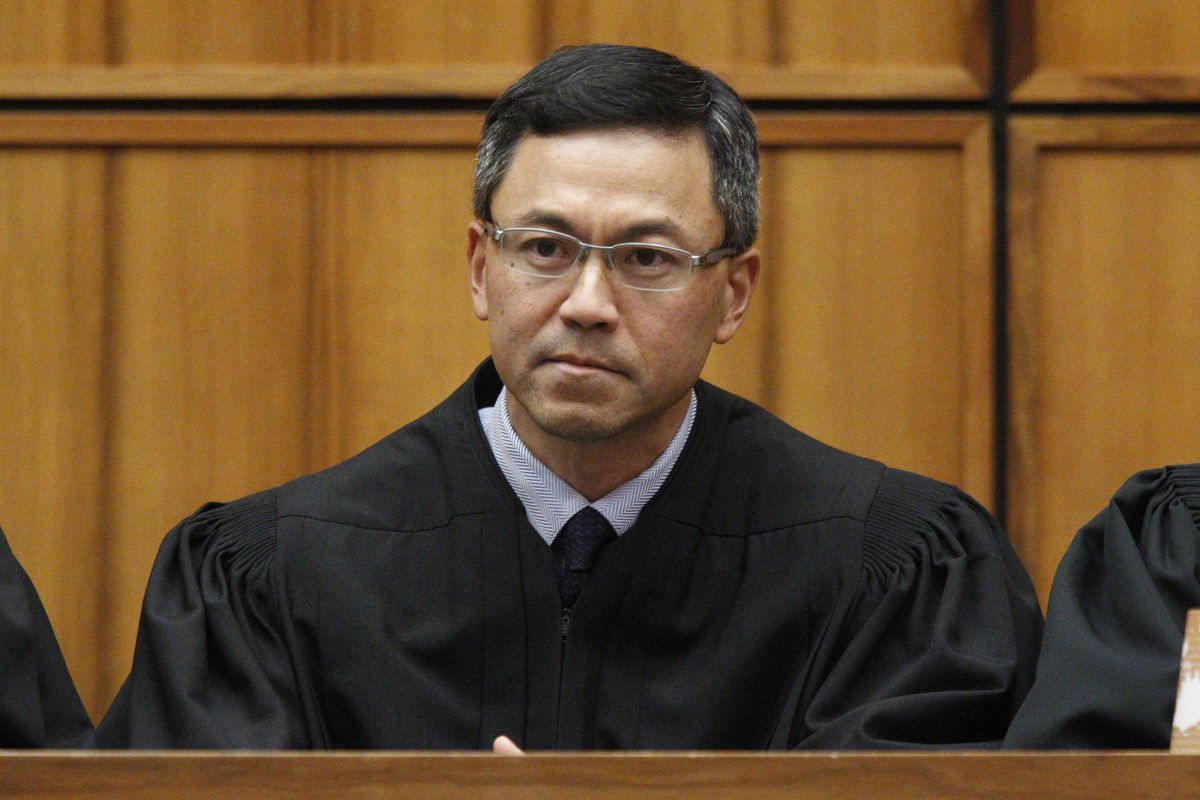 This December 2015 file photo shows U.S. District Judge Derrick Watson in Honolulu. Watson on Wednesday, March 29, 2017, extended his order that blocks President Donald Trump’s travel ban until the state’s lawsuit works its way through the courts. (George F. Lee / Associated Press)