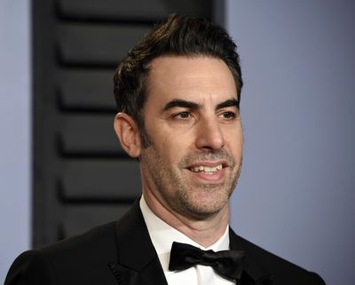 In this March 4, 2018 photo, Sacha Baron Cohen arrives at the Vanity Fair Oscar Party in Beverly Hills, Calif. (Evan Agostini / Associated Press)