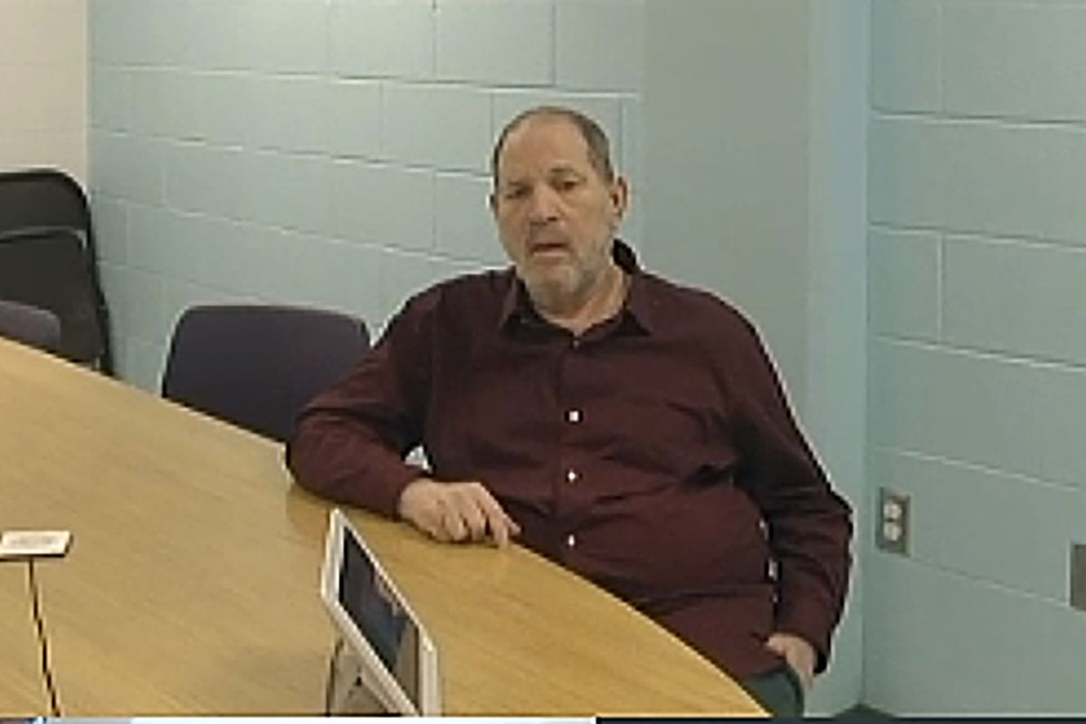 In this image taken from court video, Harvey Weinstein attends a hearing from Wende Correctional Facility, a maximum security prison, near Buffalo, N.Y., Friday, April 30, 2021. A lawyer for Weinstein on Friday indicated he will continue to challenge the imprisoned movie producer