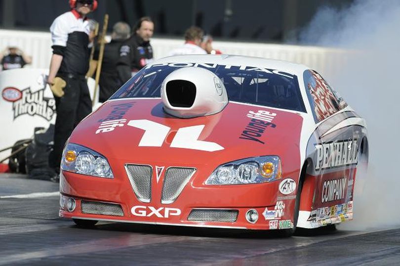 Mike Edwards of the NHRA Full Throttle Pro Stock division is the fast qualifier in Dallas, Texas. (Photo courtesy of NHRA) (The Spokesman-Review)
