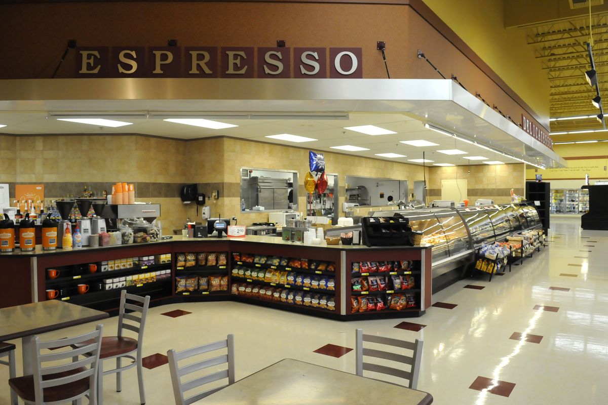 The remodel at Trading Company store in Spokane Valley included moving the espresso bar near the bakery. (Jesse Tinsley)
