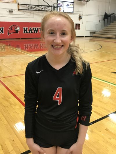 Though she's only five feet tall, defensive specialist Josey Hauser is a light - and loud one at that, on the Bozeman volleyball court. (Aunica Koch / SWX)