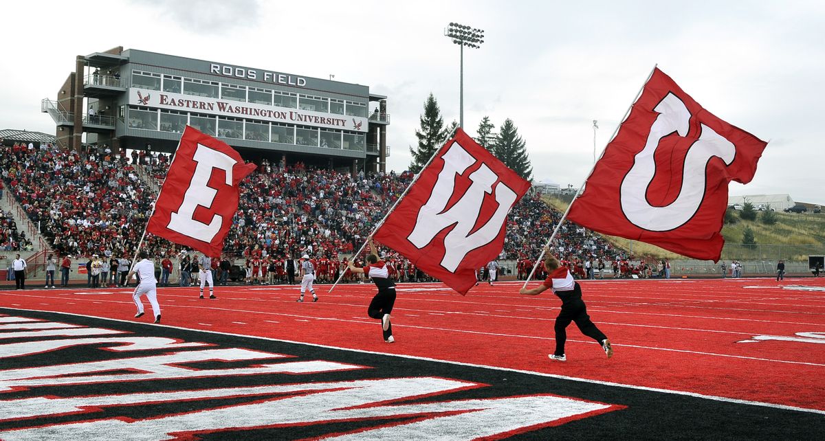 EWU was flying their colors at the NAU game, October 9, 2010 in Cheney, Wash. (Dan Pelle / The Spokesman-Review)