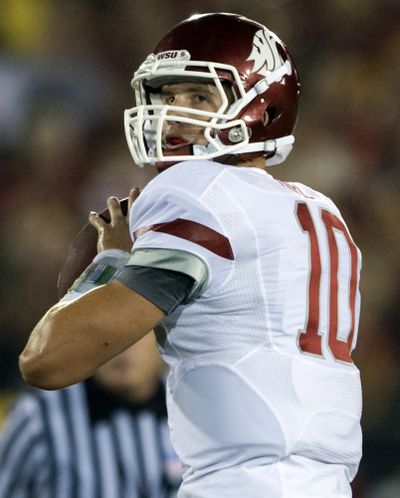 Sophomore Jeff Tuel will be the man in charge of the WSU offense to begin the season. (Associated Press)