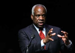 
U.S. Supreme Court Justice Clarence Thomas speaks at Marshall University in Huntington, W.Va., on Sept. 10. Associated Press
 (Associated Press / The Spokesman-Review)