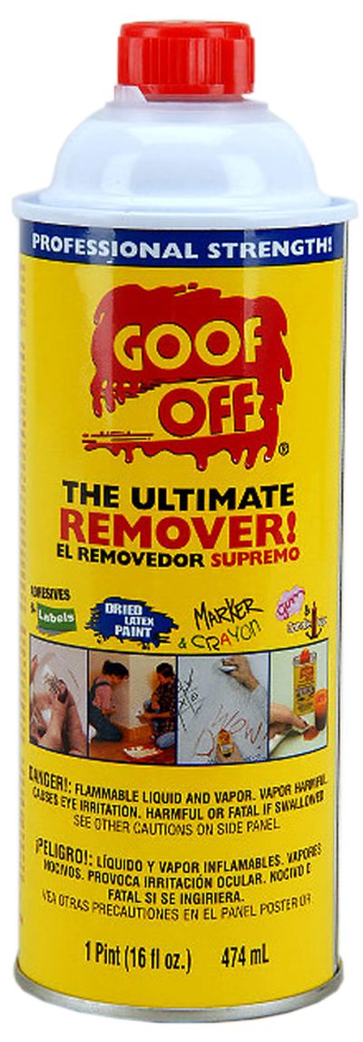 When scraping off spilled candle wax, a multi- purpose stain remover such as Goof Off is a must.