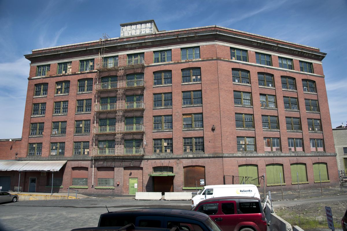 The Jensen-Byrd building has stood since 1908. It is now owned by Washington State University. (Dan Pelle / The Spokesman-Review)