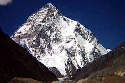 
The world's second-tallest peak, K-2, is not quite as tall as Mount Everest, but it's been about three times as difficult to conquer. 
 (Associated Press / The Spokesman-Review)