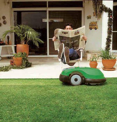 The Robomower RL 1000 is high-technology's answer for folks who hate to mow their lawn.
(The Washington Post / The Spokesman-Review)