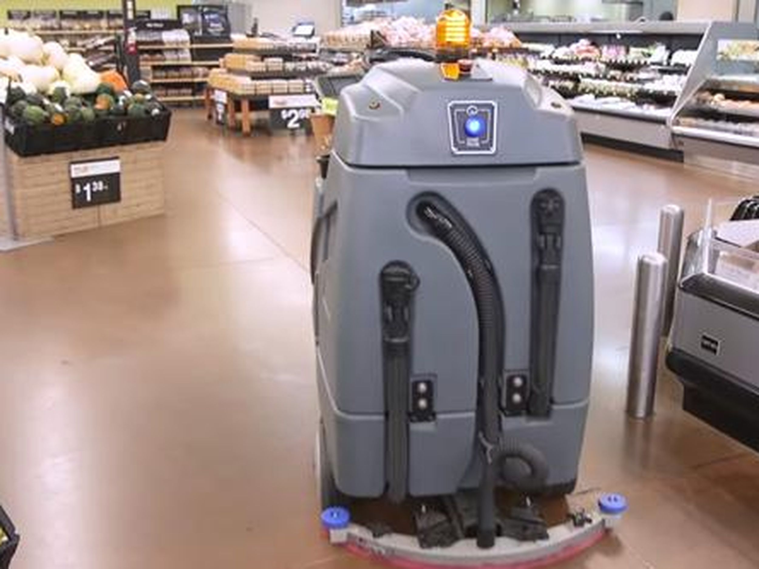 Walmart going to robots top