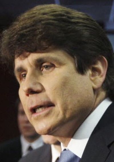 In this August 2008 file photo, Illinois Gov. Rod Blagojevich discusses an executive order he signed that extends the language of an ethics bill passed by the House and the Senate earlier this year to include campaign contributions from large state contractors to officeholders. Blagojevich was arrested Dec. 9, 2008, on charges of conspiring to get financial benefits through his authority to appoint a U.S. senator to fill the vacancy left by Barack Obama's election as president. (Associated Press)