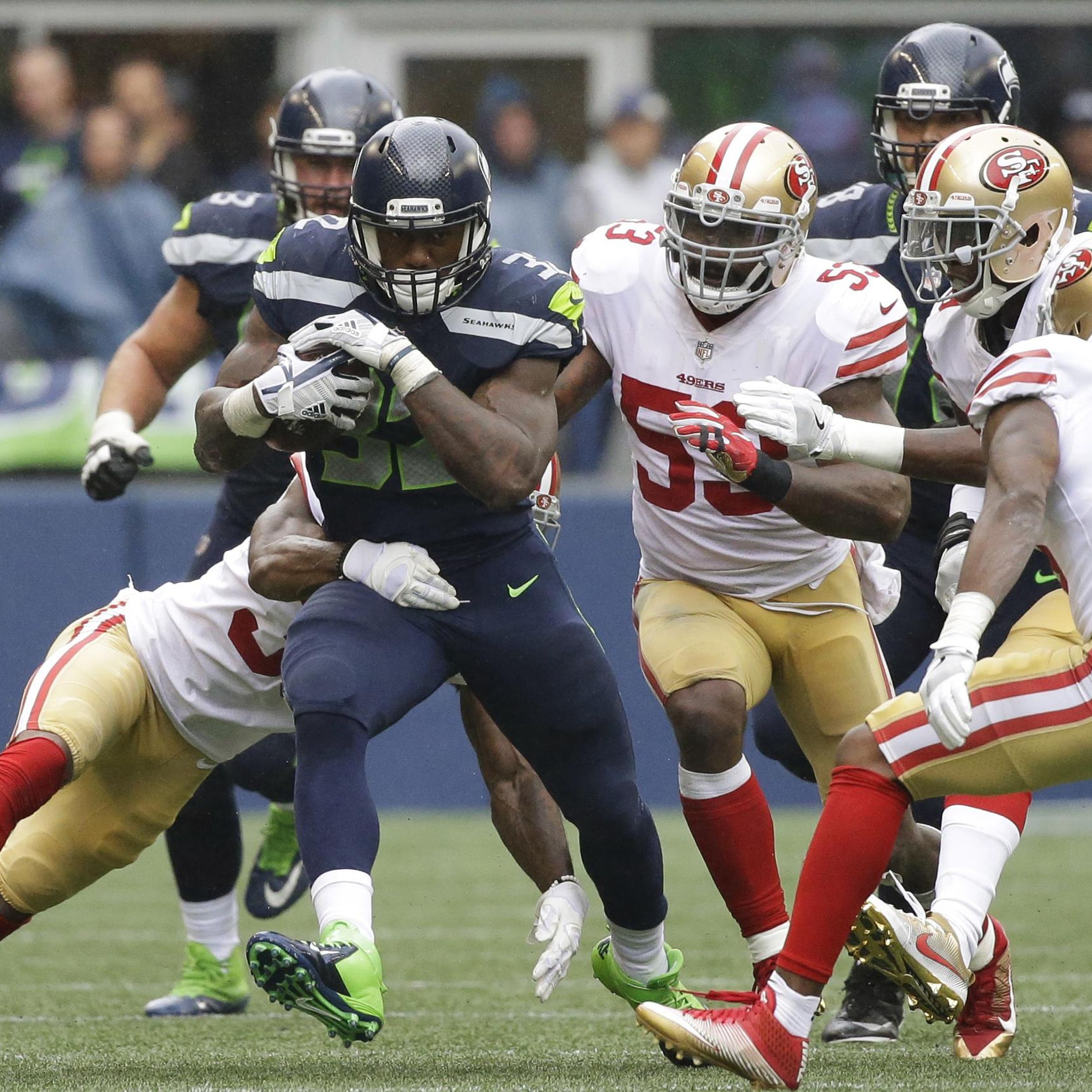 Seattle Seahawks' Marshawn Lynch can take the direct route - Los