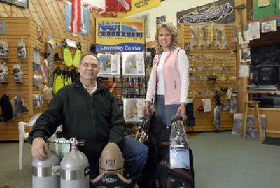 
James and Melissa Flodin have taken over Divers West, a longtime dive shop in Coeur d'Alene.  
 (Jesse Tinsley / The Spokesman-Review)