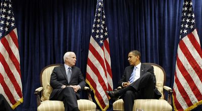 President-elect Barack Obama and Sen. John McCain met Monday in Chicago.  (Associated Press / The Spokesman-Review)