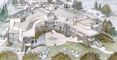 Artist’s rendering of the new Kootenai Cancer Center in Post Falls.Courtesy of Rann Haight and Roy Marshall (Courtesy of Rann Haight and Roy Marshall / The Spokesman-Review)