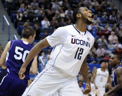 Andre Drummond scored 24 points to lead UConn. (Associated Press)