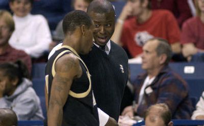 
University of Idaho men's basketball coach Leonard Perry isn't pleased with his team's win-loss record, but says the Vandals are achieving in other areas. 
 (Brian Plonka / The Spokesman-Review)