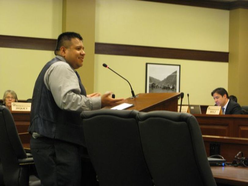 Chief Allan, chairman of the Coeur d'Alene Tribe, tells lawmakers Thursday that 