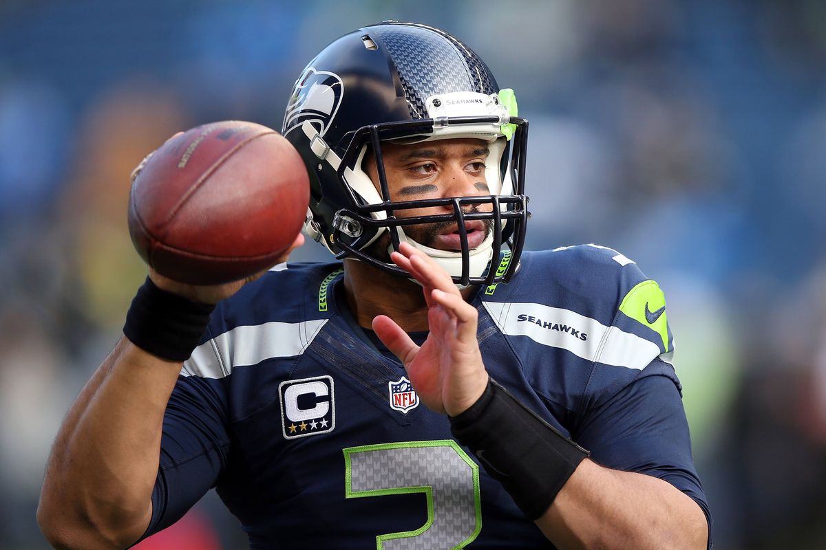 Seahawks quarterback Russell Wilson can become the youngest QB to win two Super Bowls with a victory today. The current standard bearer? Tom Brady. (Associated Press)